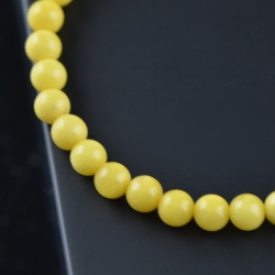 Round amber balls bracelet